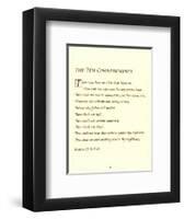 The Ten Commandments-Unknown Unknown-Framed Art Print