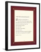 The Ten Commandments-The Inspirational Collection-Framed Giclee Print