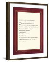 The Ten Commandments-The Inspirational Collection-Framed Giclee Print