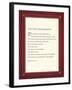 The Ten Commandments-The Inspirational Collection-Framed Giclee Print