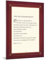 The Ten Commandments-The Inspirational Collection-Mounted Giclee Print