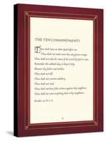 The Ten Commandments-The Inspirational Collection-Stretched Canvas