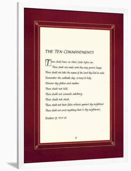 The Ten Commandments-null-Framed Art Print