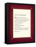 The Ten Commandments-null-Framed Stretched Canvas