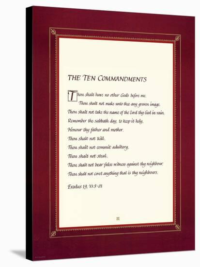 The Ten Commandments-null-Stretched Canvas