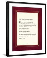 The Ten Commandments-null-Framed Art Print