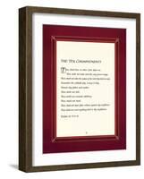 The Ten Commandments-null-Framed Art Print