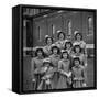 The Ten Daughters Modelling their New Easter Wear-Nina Leen-Framed Stretched Canvas