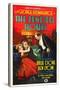 THE TENDER HOUR, l-r: Billie Dove, Ben Lyon, Montagu Love on poster art, 1927.-null-Stretched Canvas