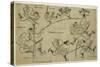 The Tengu King Training His Pupils, C.1690-Hishikawa Moronobu-Stretched Canvas