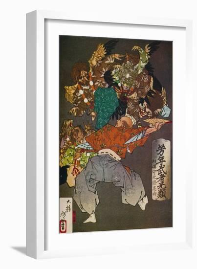 'The Tengus', c1880, (1926)-Tsukioka Yoshitoshi-Framed Giclee Print