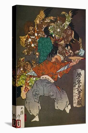 'The Tengus', c1880, (1926)-Tsukioka Yoshitoshi-Stretched Canvas