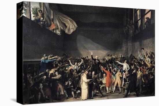 The Tennis Court Oath, 20th June 1789, 1791-Jacques-Louis David-Stretched Canvas