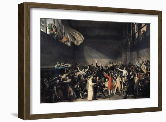 The Tennis Court Oath, 20th June 1789, 1791-Jacques-Louis David-Framed Giclee Print