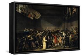 The Tennis Court Oath, June 20, 1789-Jacques Louis David-Framed Stretched Canvas