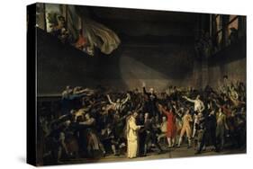 The Tennis Court Oath, June 20, 1789-Jacques Louis David-Stretched Canvas
