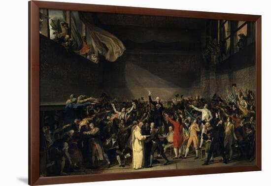 The Tennis Court Oath, June 20, 1789-Jacques Louis David-Framed Art Print