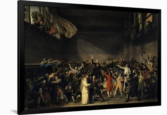 The Tennis Court Oath, June 20, 1789-Jacques Louis David-Framed Art Print