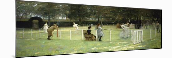 The Tennis Match, 1885-Sir John Lavery-Mounted Giclee Print