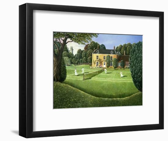 The Tennis Match, 1980-Liz Wright-Framed Giclee Print