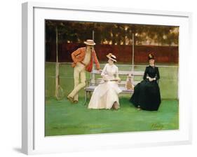 The Tennis Match-Sir John Lavery-Framed Giclee Print