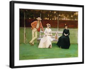The Tennis Match-Sir John Lavery-Framed Giclee Print