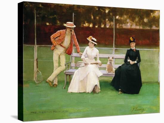 The Tennis Match-Sir John Lavery-Stretched Canvas