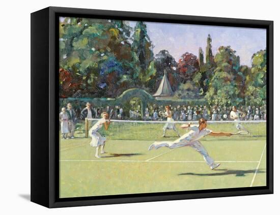The Tennis Match-Paul Gribble-Framed Stretched Canvas