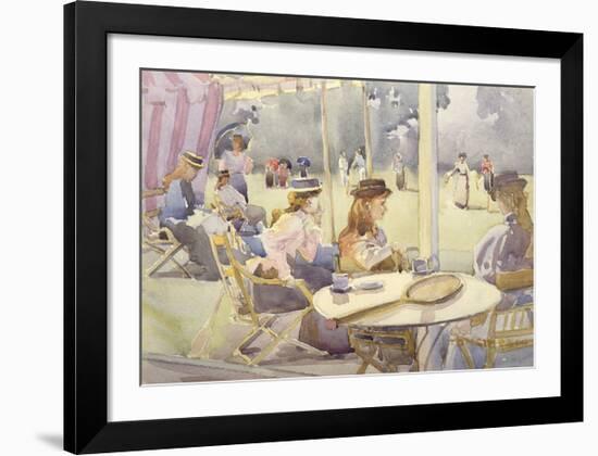 The Tennis Party-Tom Simpson-Framed Premium Giclee Print