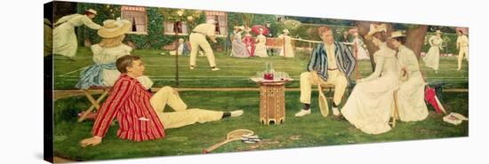 The Tennis Party-Charles March Gere-Stretched Canvas