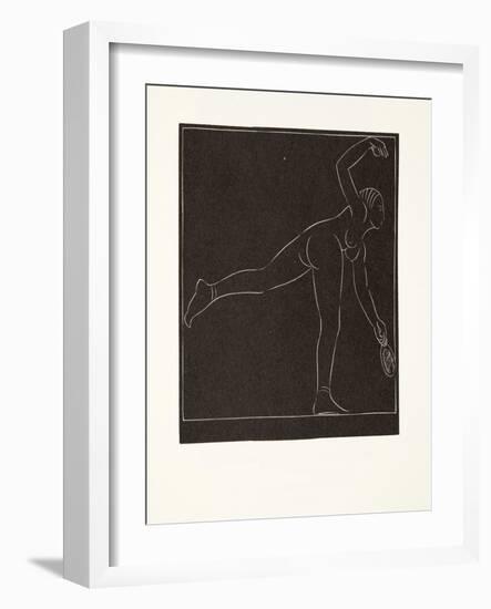 The Tennis Player, 1923-Eric Gill-Framed Giclee Print