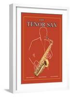 The Tenor Sax-null-Framed Art Print