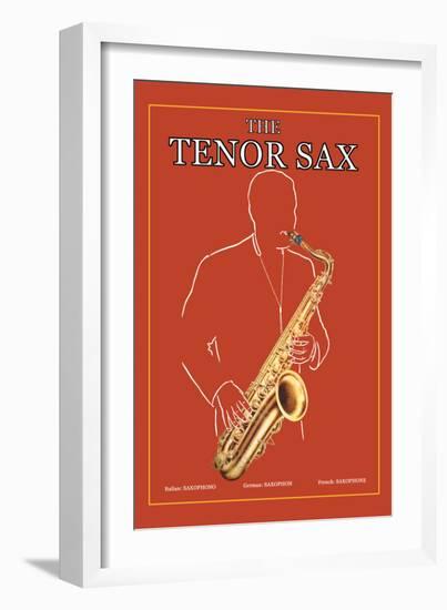 The Tenor Sax-null-Framed Art Print