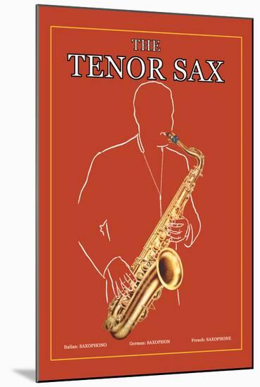 The Tenor Sax-null-Mounted Art Print