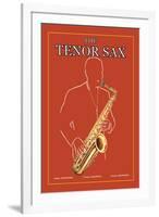 The Tenor Sax-null-Framed Art Print