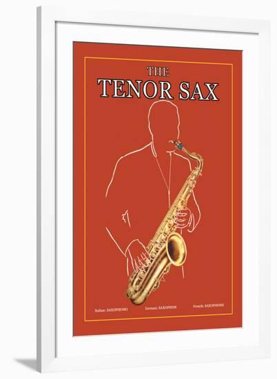 The Tenor Sax-null-Framed Art Print