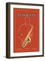 The Tenor Sax-null-Framed Art Print