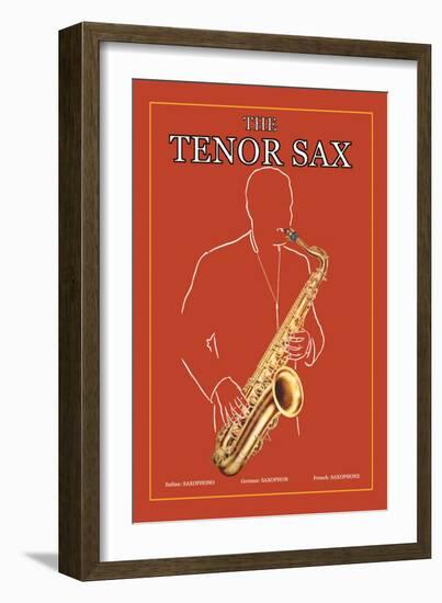 The Tenor Sax-null-Framed Art Print