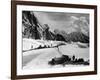 The Tents of the Hunza and of the Italian Alpinists of the Ascent of K2 at Concordia Camp-null-Framed Premium Giclee Print