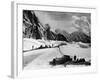 The Tents of the Hunza and of the Italian Alpinists of the Ascent of K2 at Concordia Camp-null-Framed Giclee Print