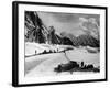 The Tents of the Hunza and of the Italian Alpinists of the Ascent of K2 at Concordia Camp-null-Framed Giclee Print