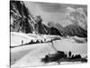 The Tents of the Hunza and of the Italian Alpinists of the Ascent of K2 at Concordia Camp-null-Stretched Canvas