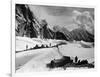 The Tents of the Hunza and of the Italian Alpinists of the Ascent of K2 at Concordia Camp-null-Framed Giclee Print