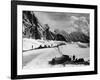 The Tents of the Hunza and of the Italian Alpinists of the Ascent of K2 at Concordia Camp-null-Framed Giclee Print