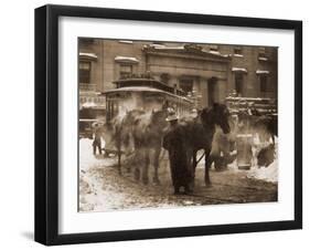 The Terminal, New York City, 1893-Alfred Stieglitz-Framed Art Print