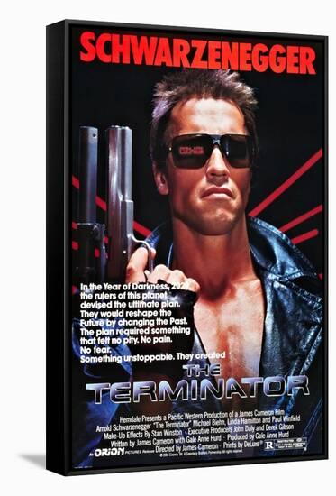 THE TERMINATOR [1984], directed by JAMES CAMERON.-null-Framed Stretched Canvas