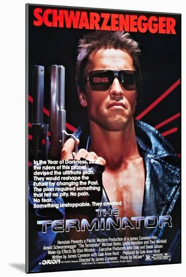 THE TERMINATOR [1984], directed by JAMES CAMERON.-null-Mounted Poster