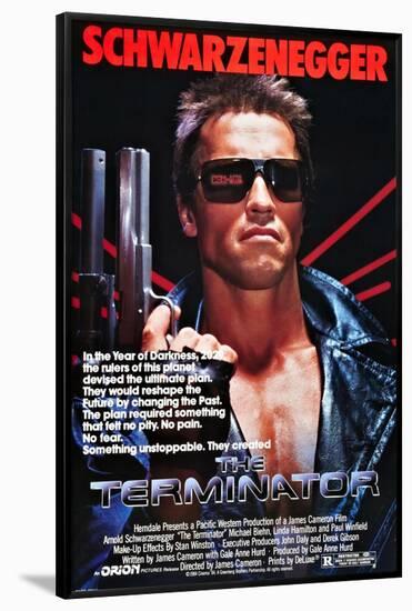 THE TERMINATOR [1984], directed by JAMES CAMERON.-null-Framed Poster