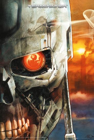 The Terminator - Comic 2-null-Lamina Framed Poster