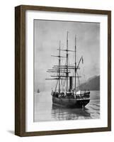 The Terra Nova sailed by Scott, in Antarctic waters, 1910-null-Framed Giclee Print